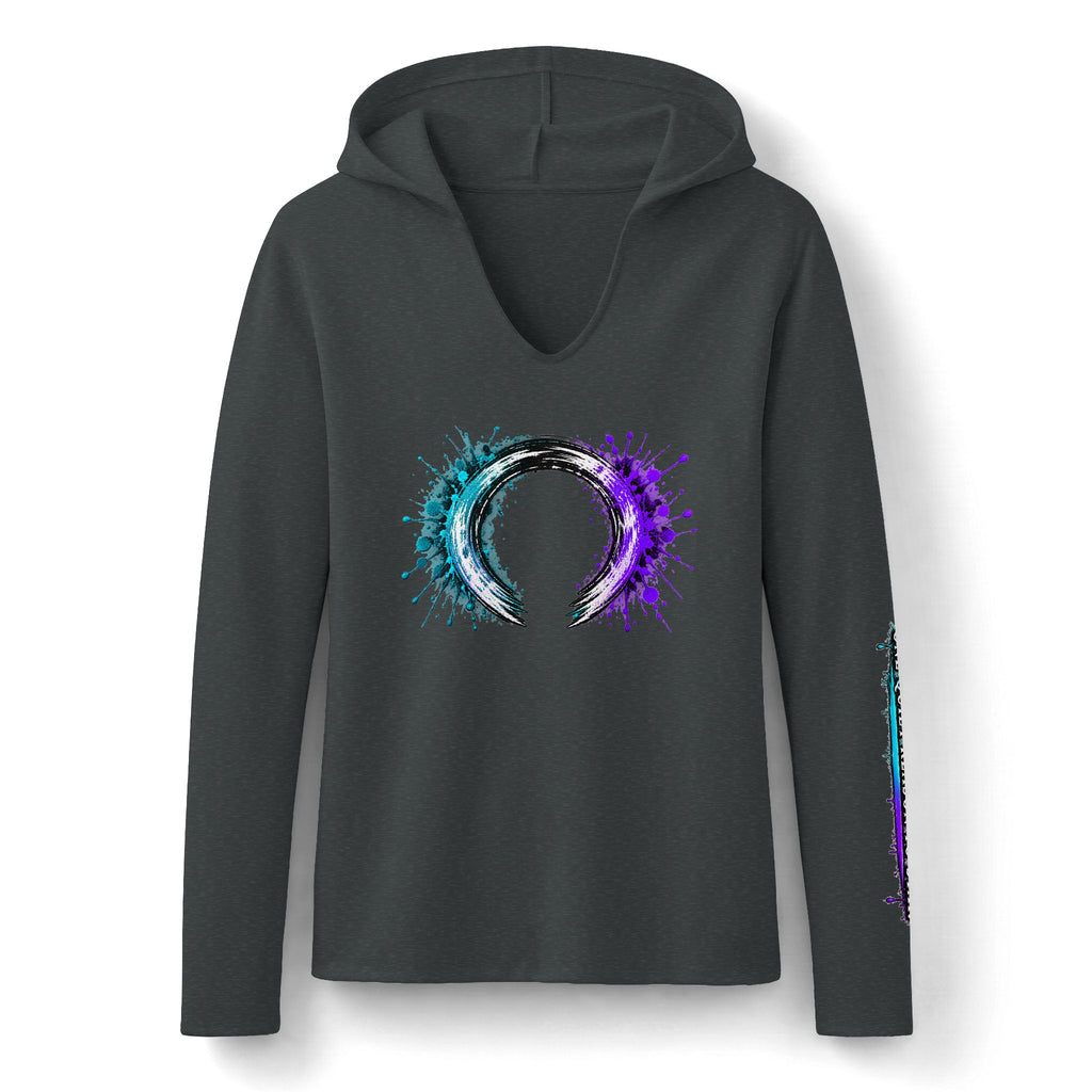 Your Story Isn’t Finished Yet Hoodie | Inspirational Circle Paint Splash, Long Sleeve