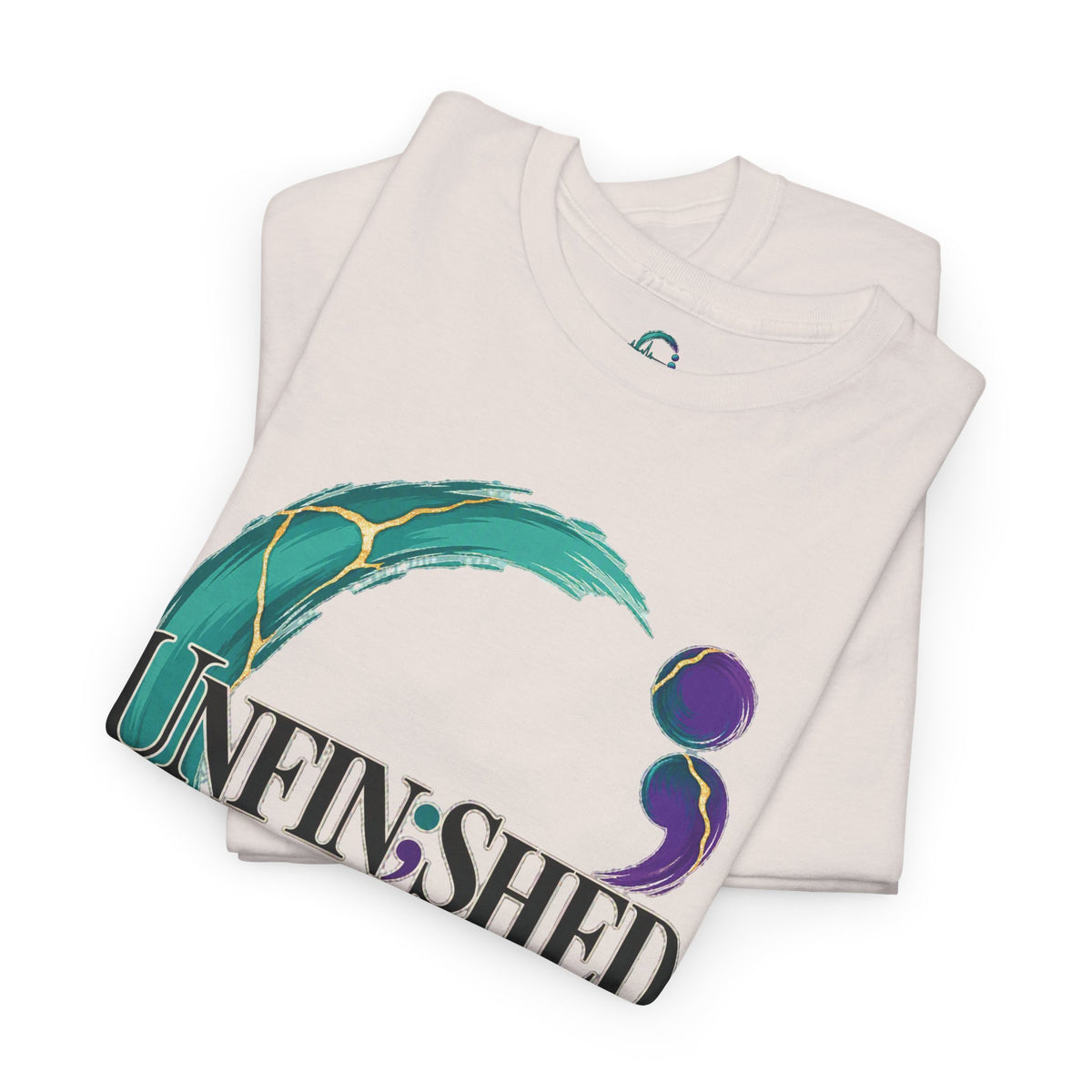 Unfinished Circle Tee | Semicolon Mental Health Awareness, Healing Support Shirt