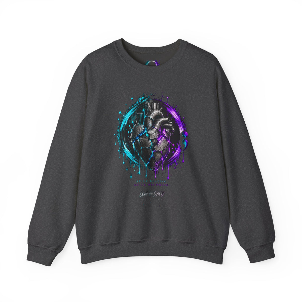 Bleeding Heart Illustration Sweatshirt | Your Story Isn't Finished Yet, Inspirational Crewneck