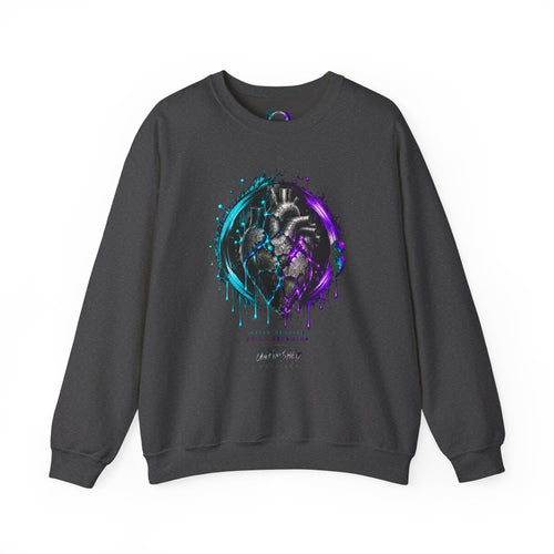 Bleeding Heart Illustration Sweatshirt | Your Story Isn't Finished Yet, Inspirational Crewneck