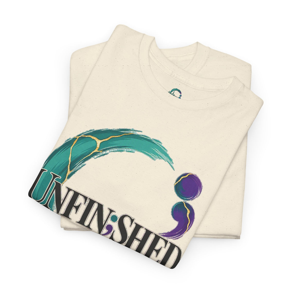 Unfinished Circle Tee | Semicolon Mental Health Awareness, Healing Support Shirt