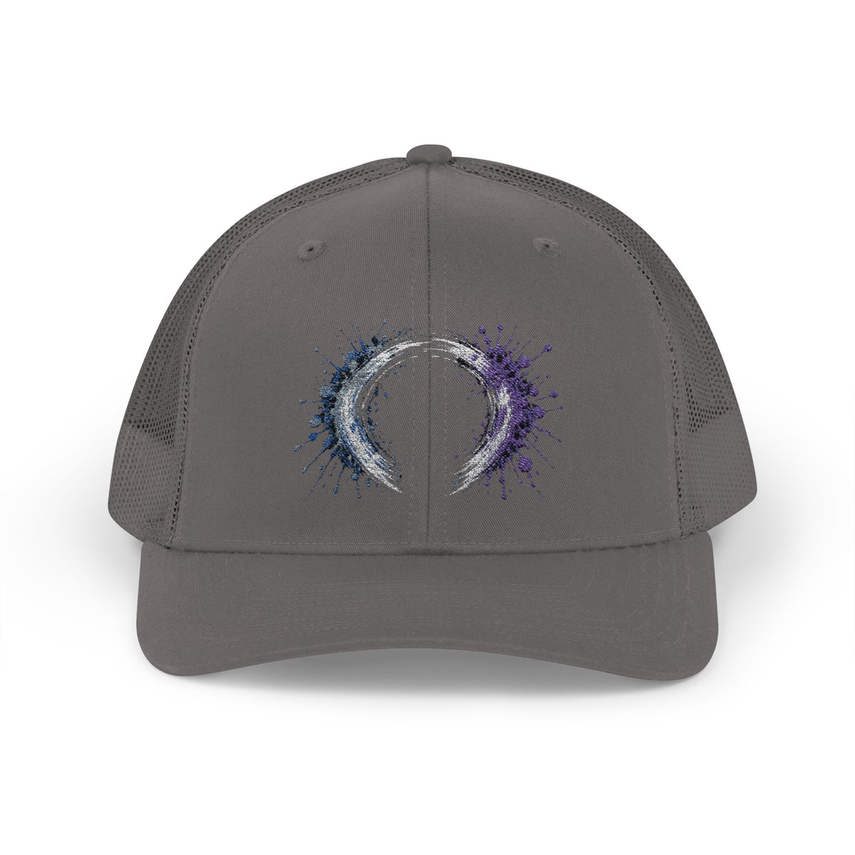 Galaxy Crescent Moon Snapback Trucker Cap | Cosmic Night Sky