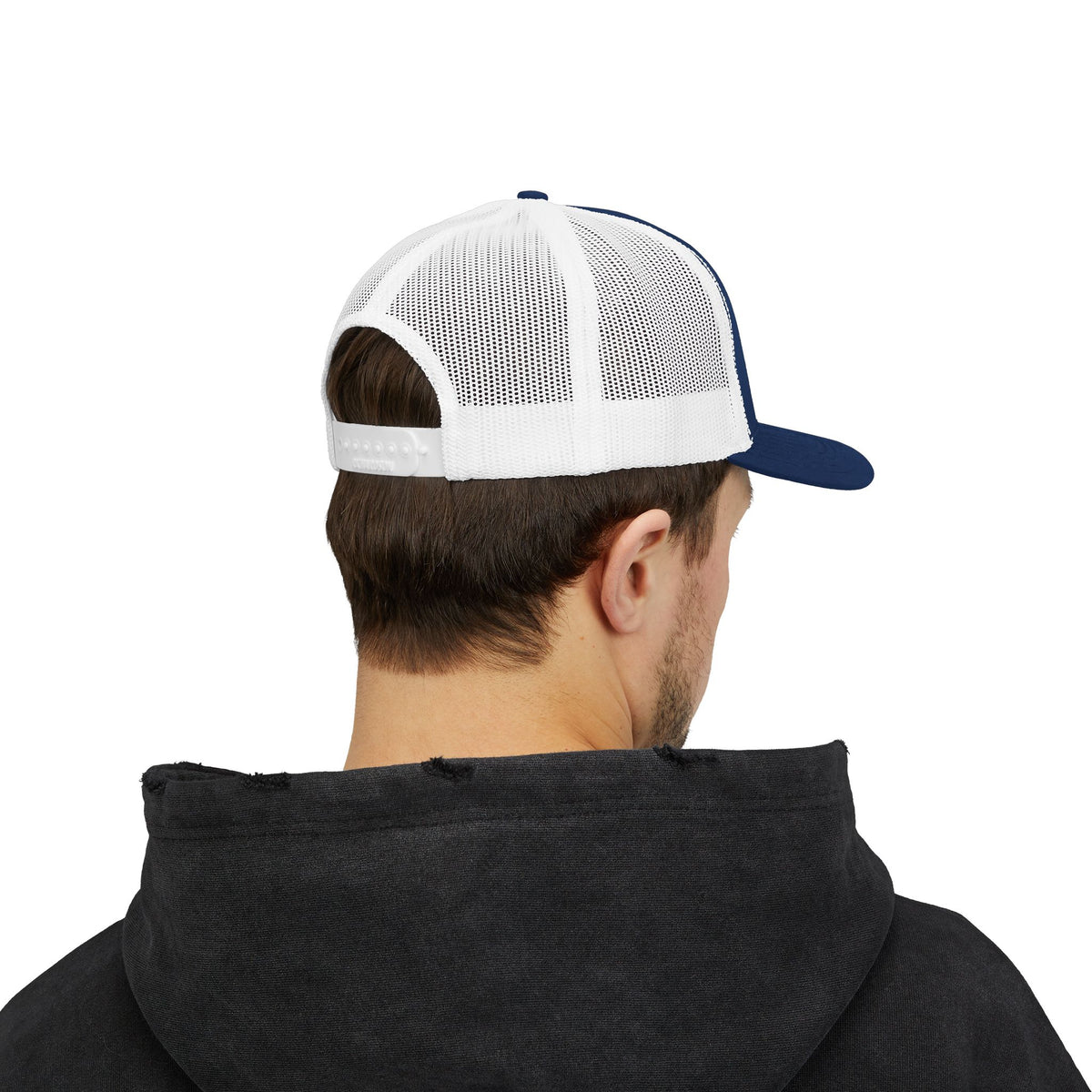 Galaxy Crescent Moon Snapback Trucker Cap | Cosmic Night Sky