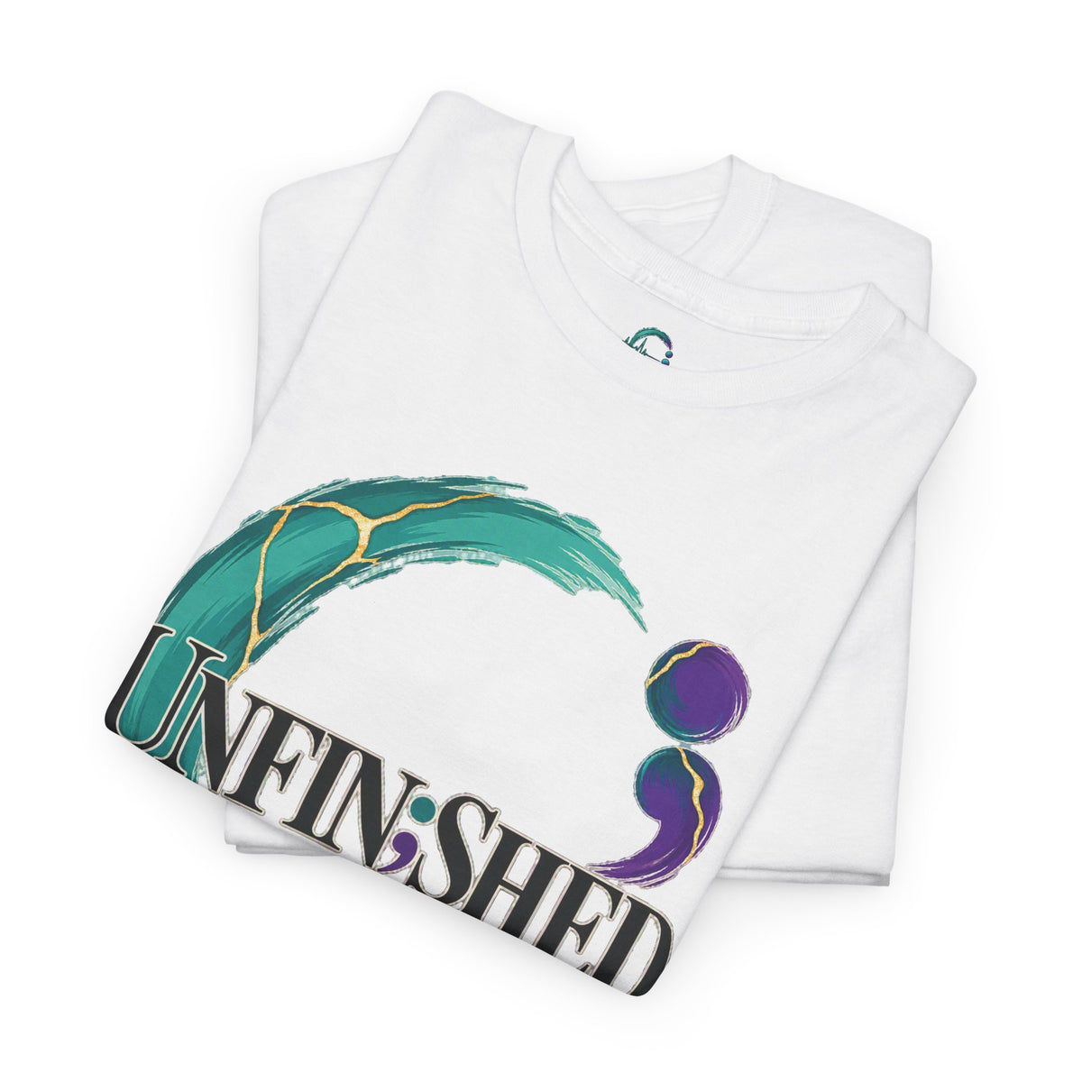 Unfinished Circle Tee | Semicolon Mental Health Awareness, Healing Support Shirt