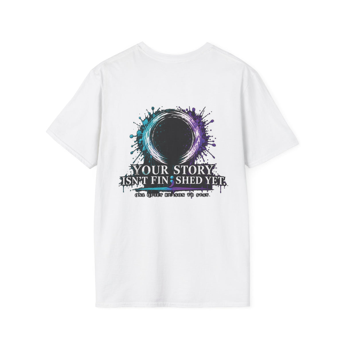 Your Story Isn’t Finished Yet T-Shirt | Dripping Moonface Graphic