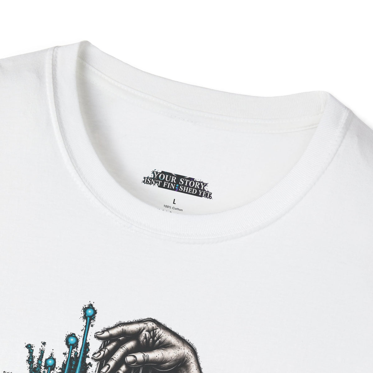 Your Story Isn’t Finished Yet T-Shirt | Dripping Moonface Graphic