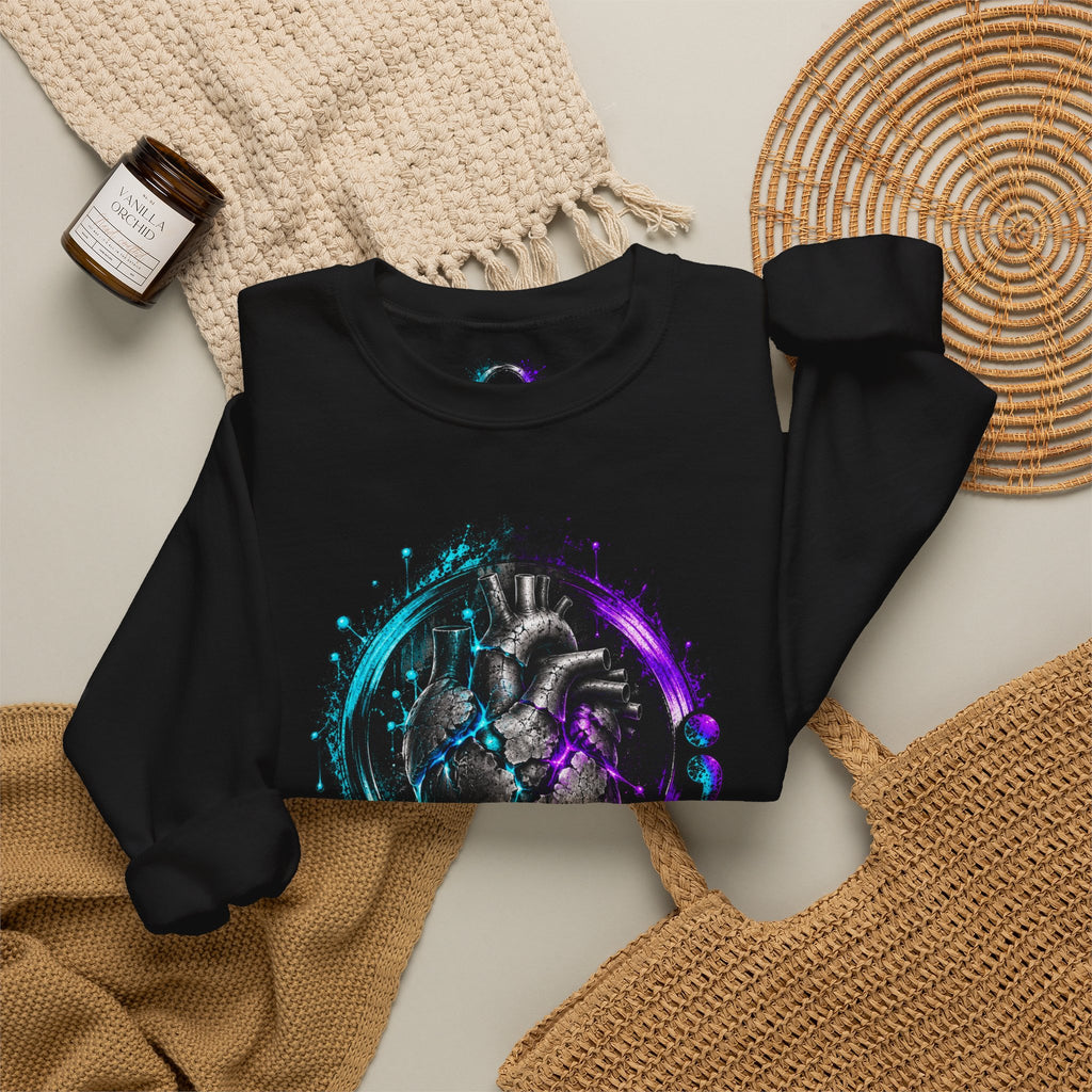 Bleeding Heart Illustration Sweatshirt | Your Story Isn't Finished Yet, Inspirational Crewneck
