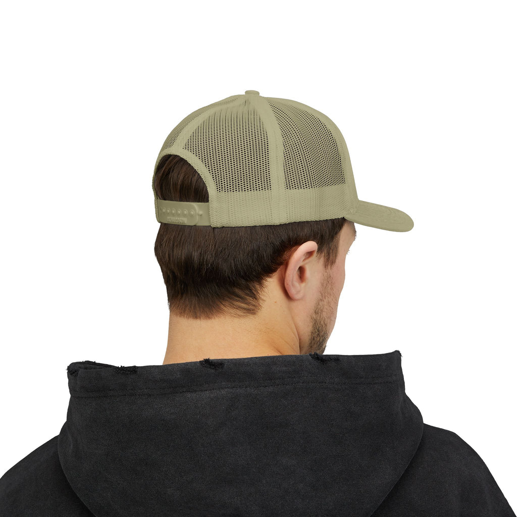 Abstract Sunburst with Quote Trucker Cap | Your Story Isn’t Finished Yet