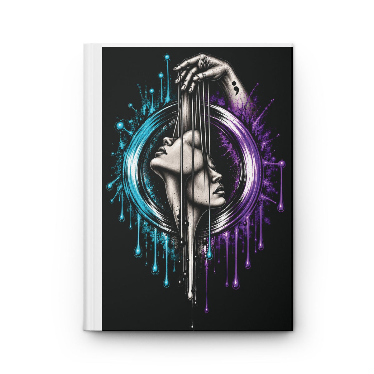 Hardcover Journal — Cosmic Duality Art Notebook (Matte)