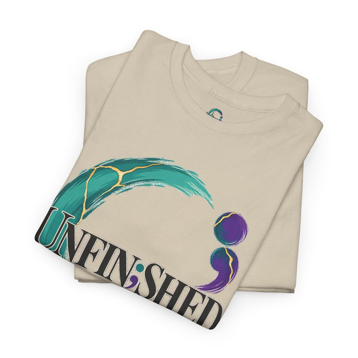 Unfinished Circle Tee | Semicolon Mental Health Awareness, Healing Support Shirt