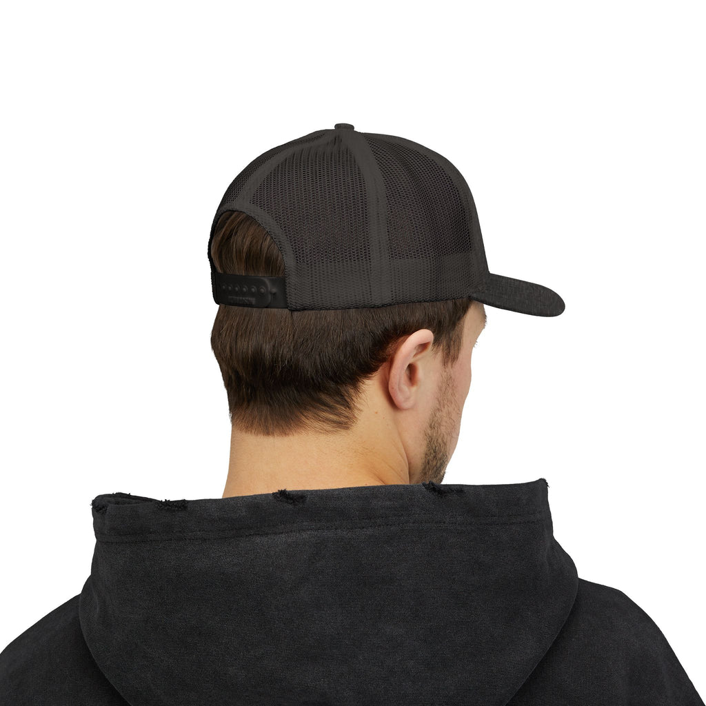 Abstract Sunburst with Quote Trucker Cap | Your Story Isn’t Finished Yet