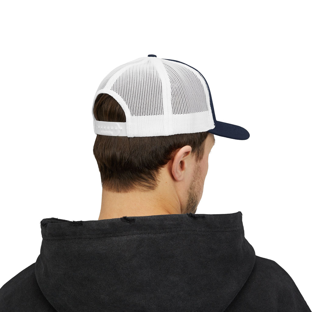 Galaxy Crescent Moon Snapback Trucker Cap | Cosmic Night Sky