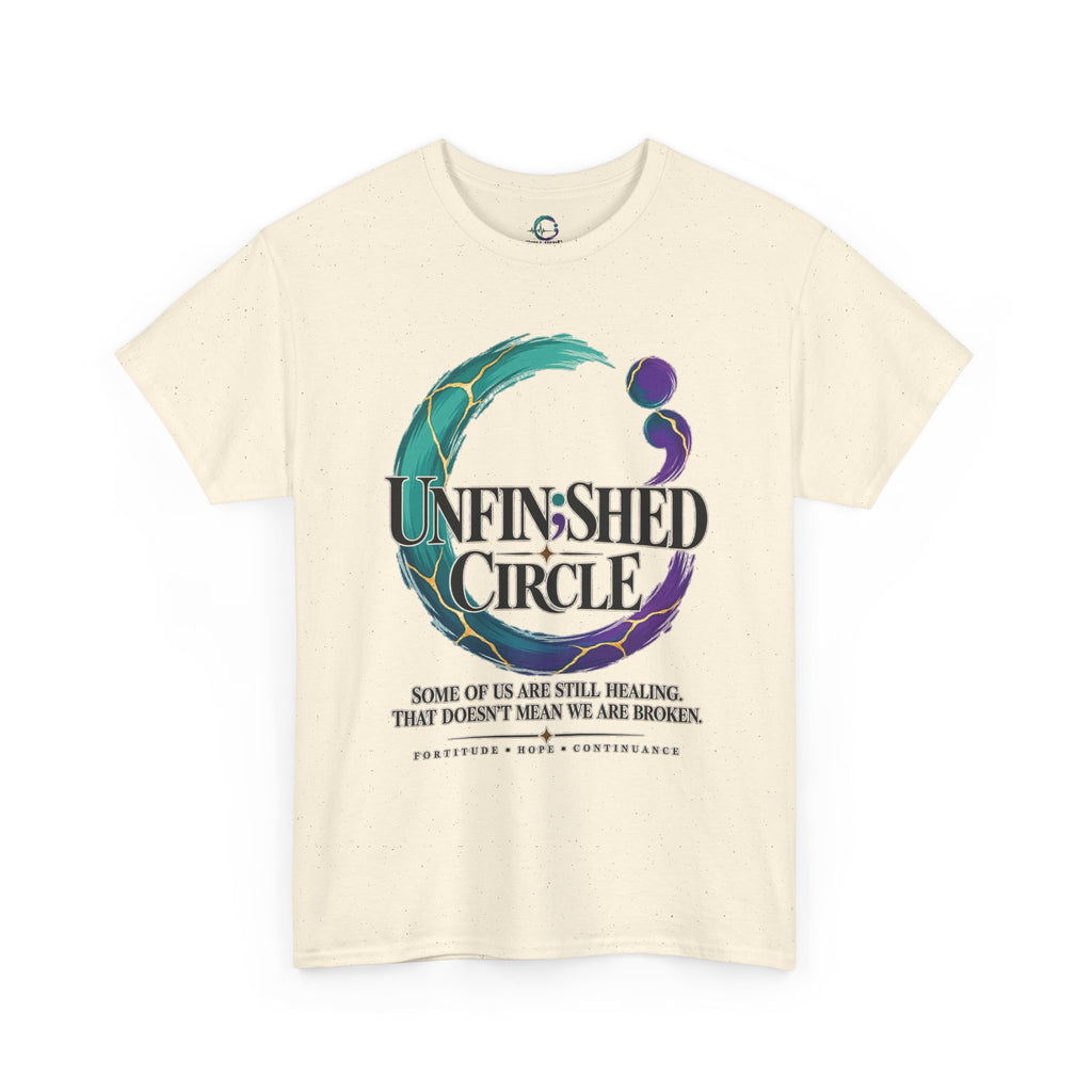 Unfinished Circle Tee | Semicolon Mental Health Awareness, Healing Support Shirt