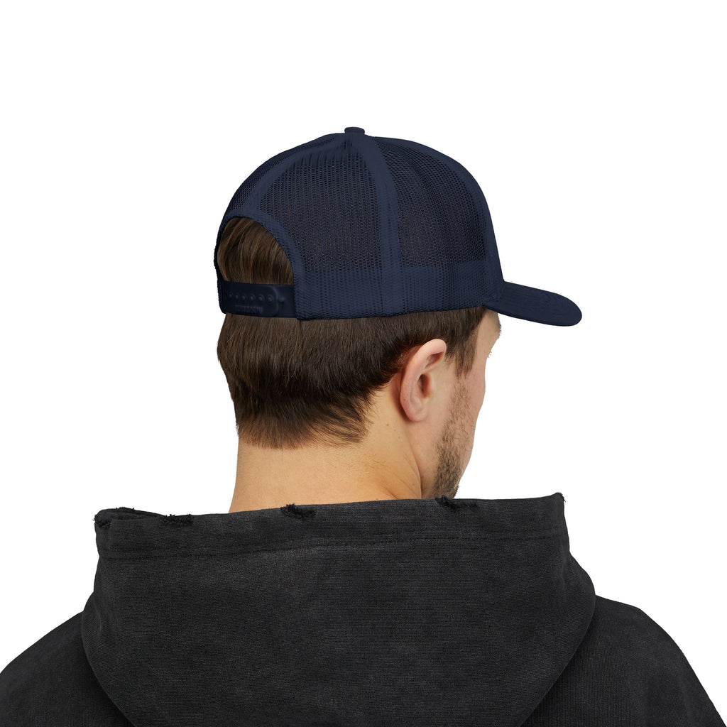 Abstract Sunburst with Quote Trucker Cap | Your Story Isn’t Finished Yet