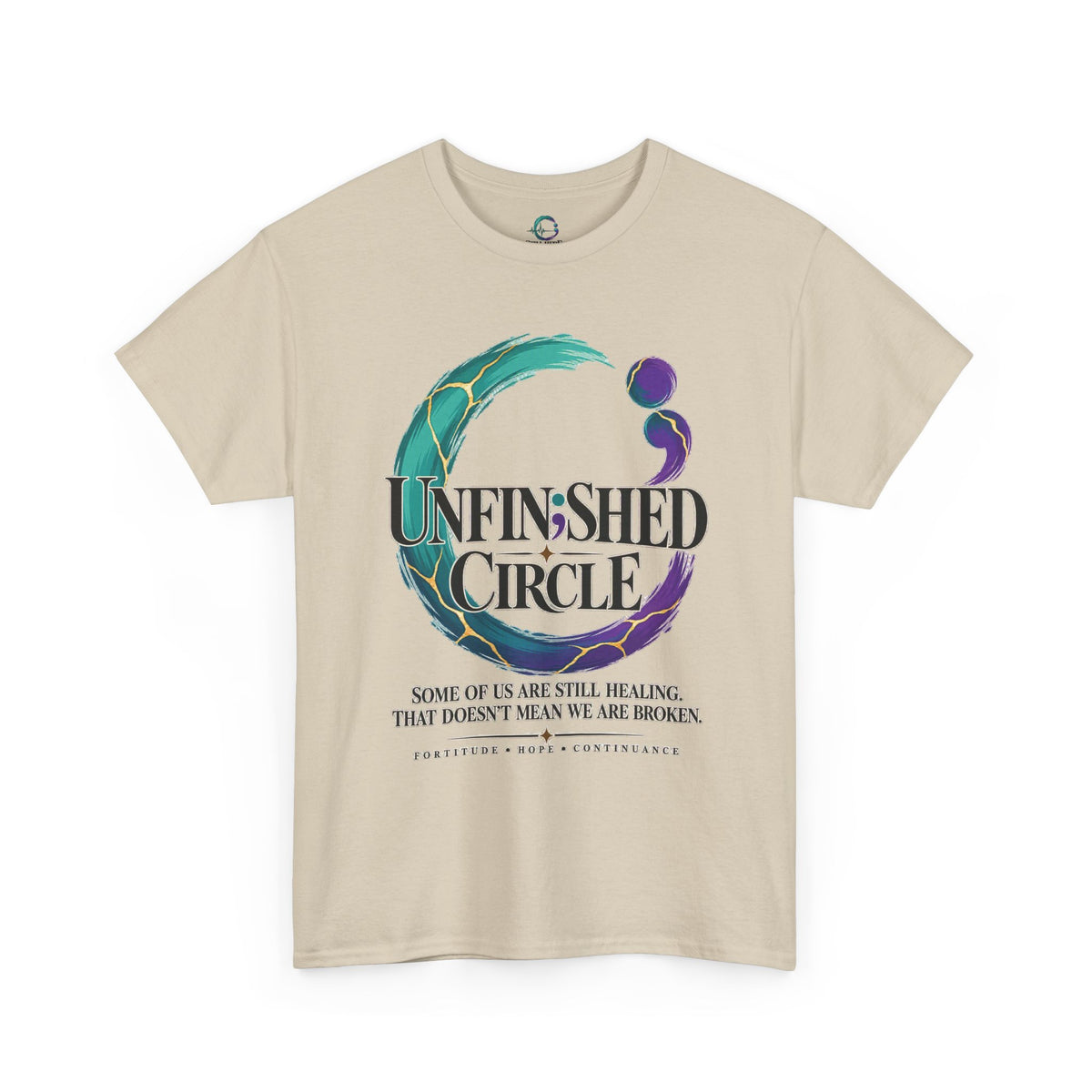 Unfinished Circle Tee | Semicolon Mental Health Awareness, Healing Support Shirt