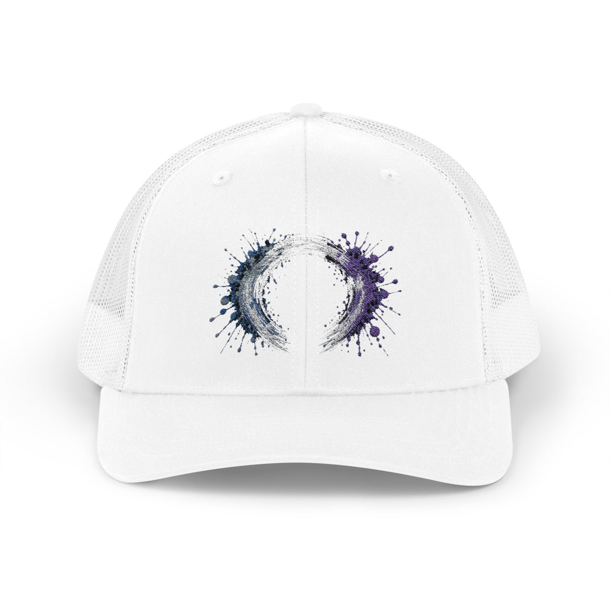 Galaxy Crescent Moon Snapback Trucker Cap | Cosmic Night Sky