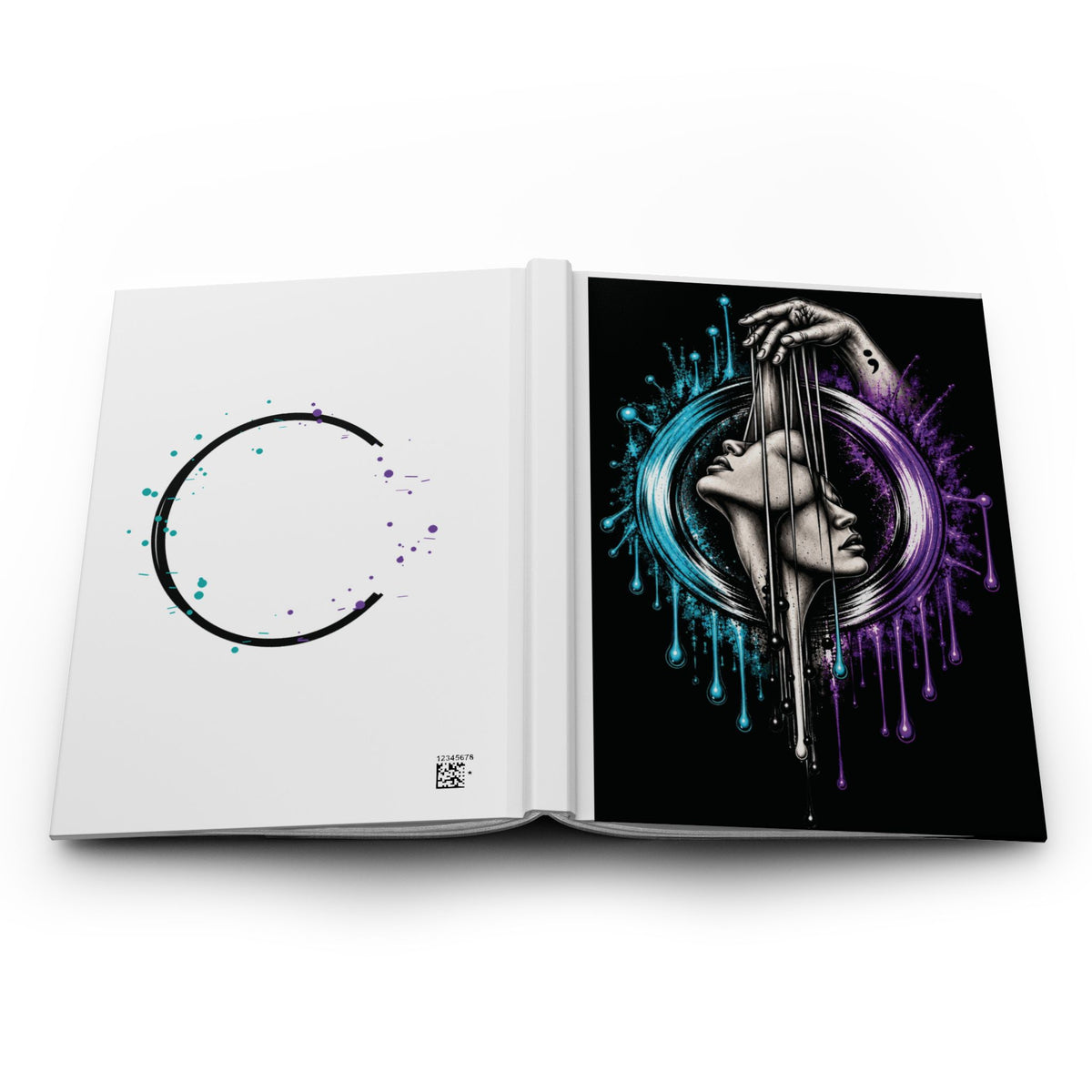 Hardcover Journal — Cosmic Duality Art Notebook (Matte)