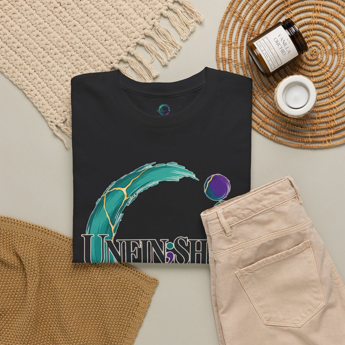 Unfinished Circle Tee | Semicolon Mental Health Awareness, Healing Support Shirt